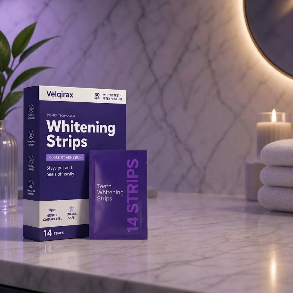 Velqirax™ Purple Teeth Whitening Strips