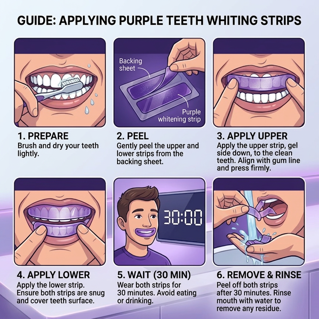 Velqirax™ Purple Teeth Whitening Strips