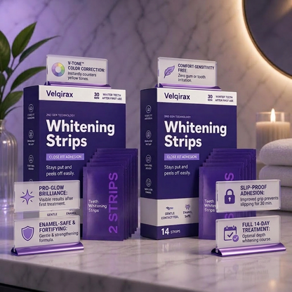 Velqirax™ Purple Teeth Whitening Strips